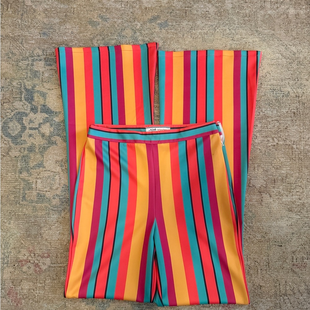 A. Calein By Flying Tomato NWOT High Rise Striped Pants